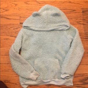 Justice fuzzy  hoodie with ears